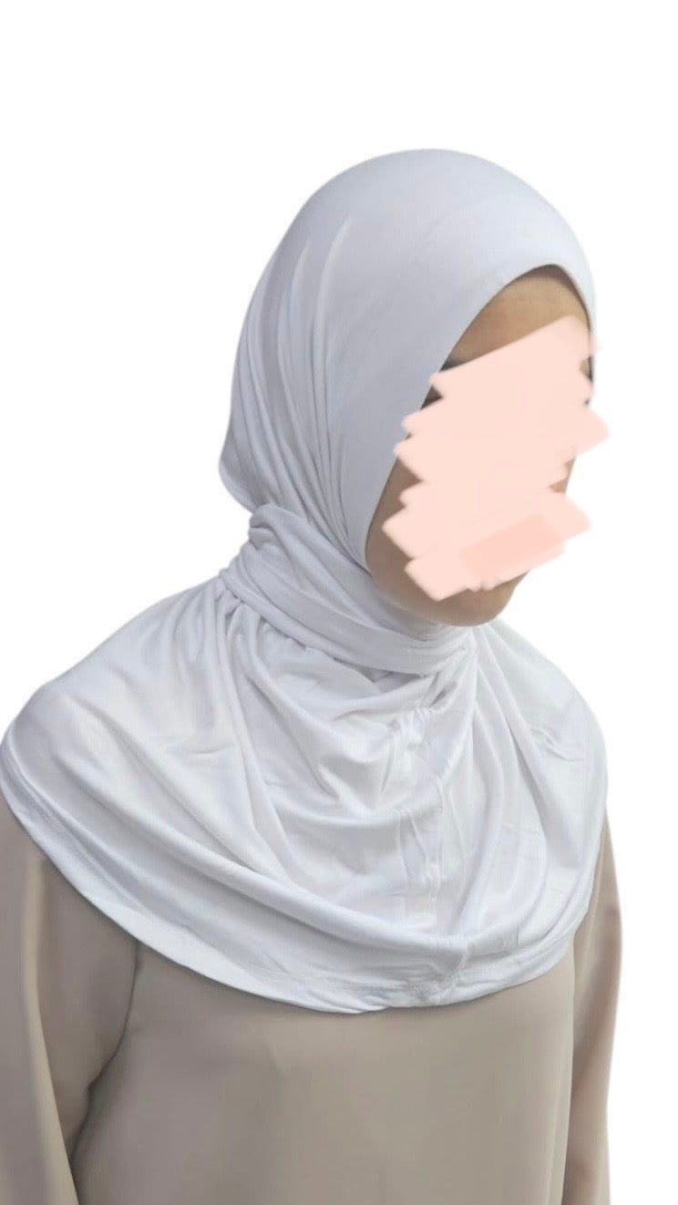 Instant Jersey Hijab - Wit