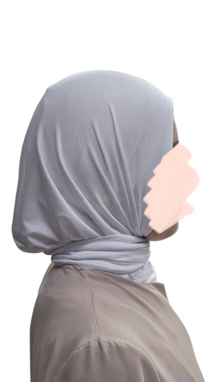 Instant Jersey Hijab - Wit