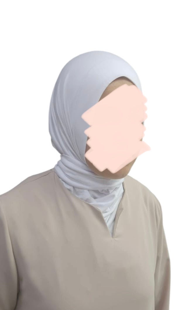 Instant Jersey Hijab - Wit