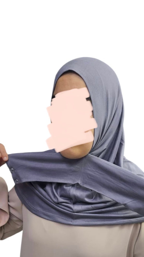 Instant Jersey Hijab - Grijs