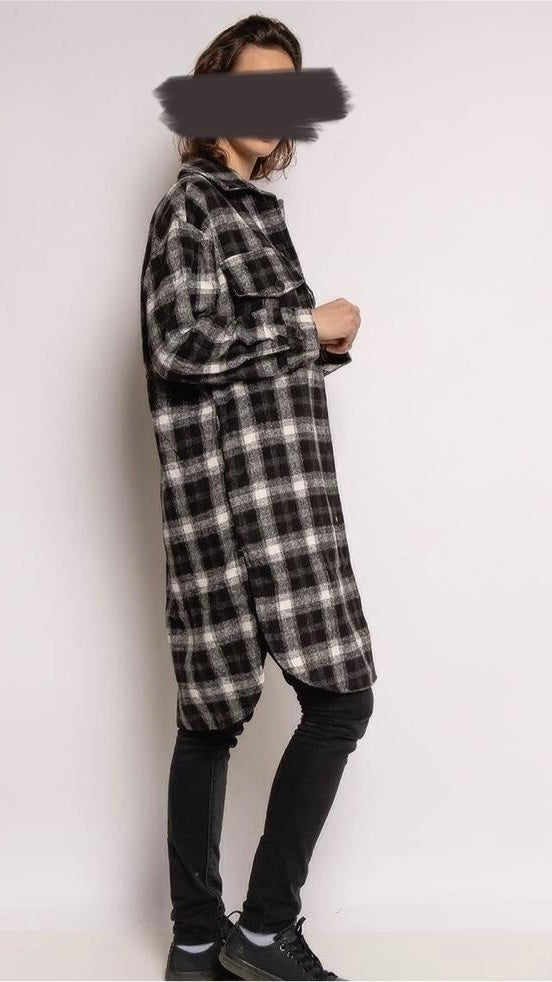 Lang Geruit Blouse