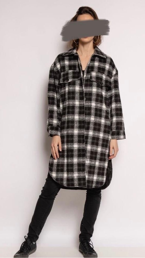 Lang Geruit Blouse