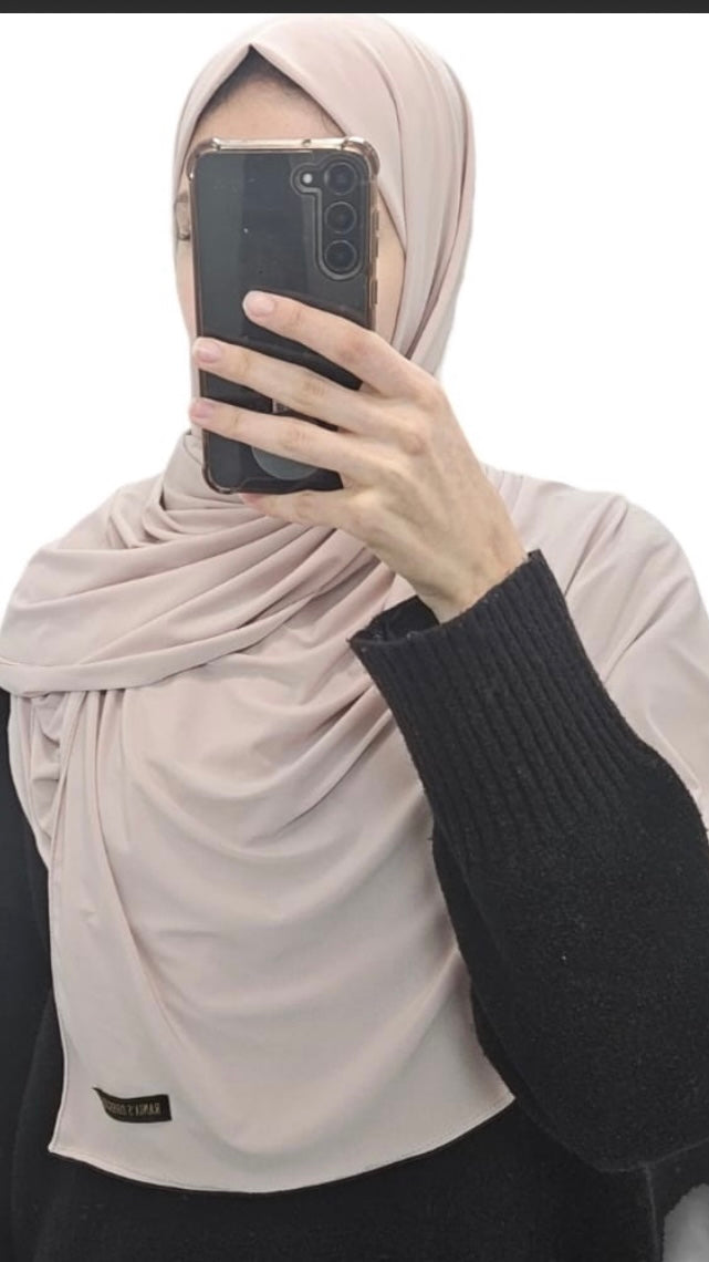 Premium Jersey Sjaal Vanille