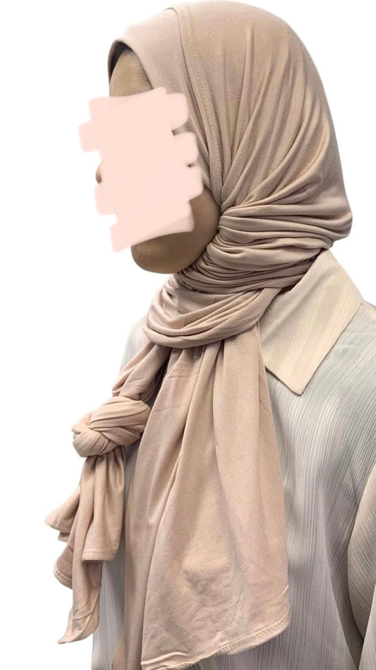 Jersey Sjaal - Beige