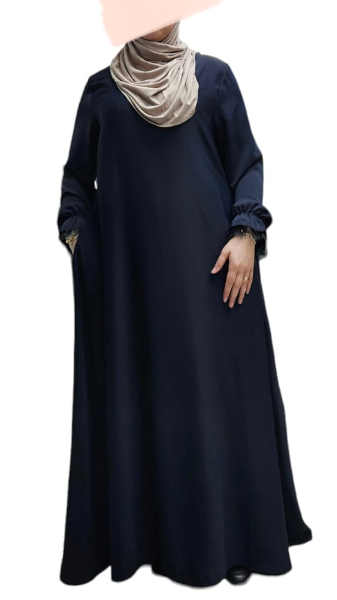 Soepele Abaya met Kant