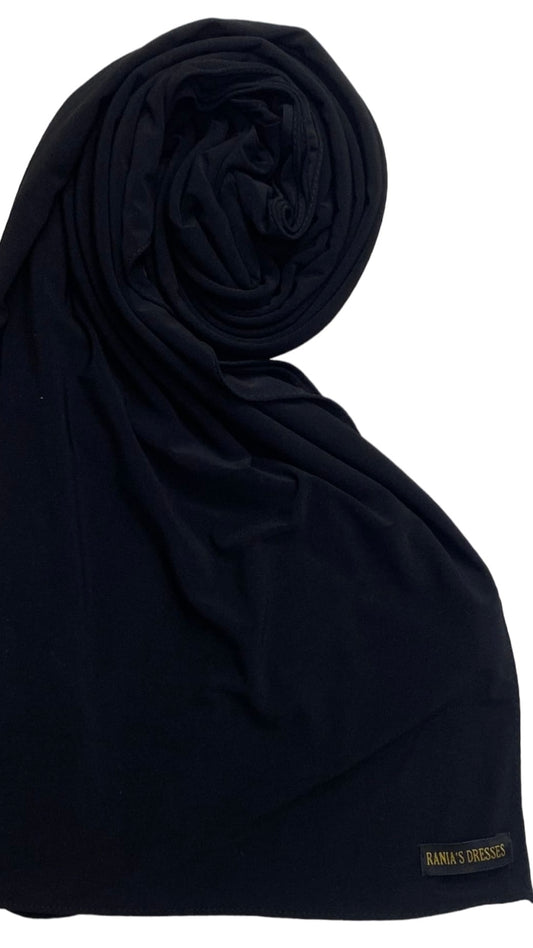 Premium Jersey Sjaal Zwart