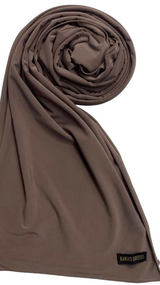 Premium Jersey Sjaal Brown Taupe