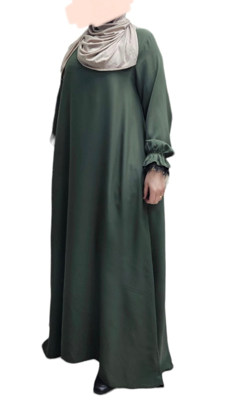 Soepele Abaya met Kant