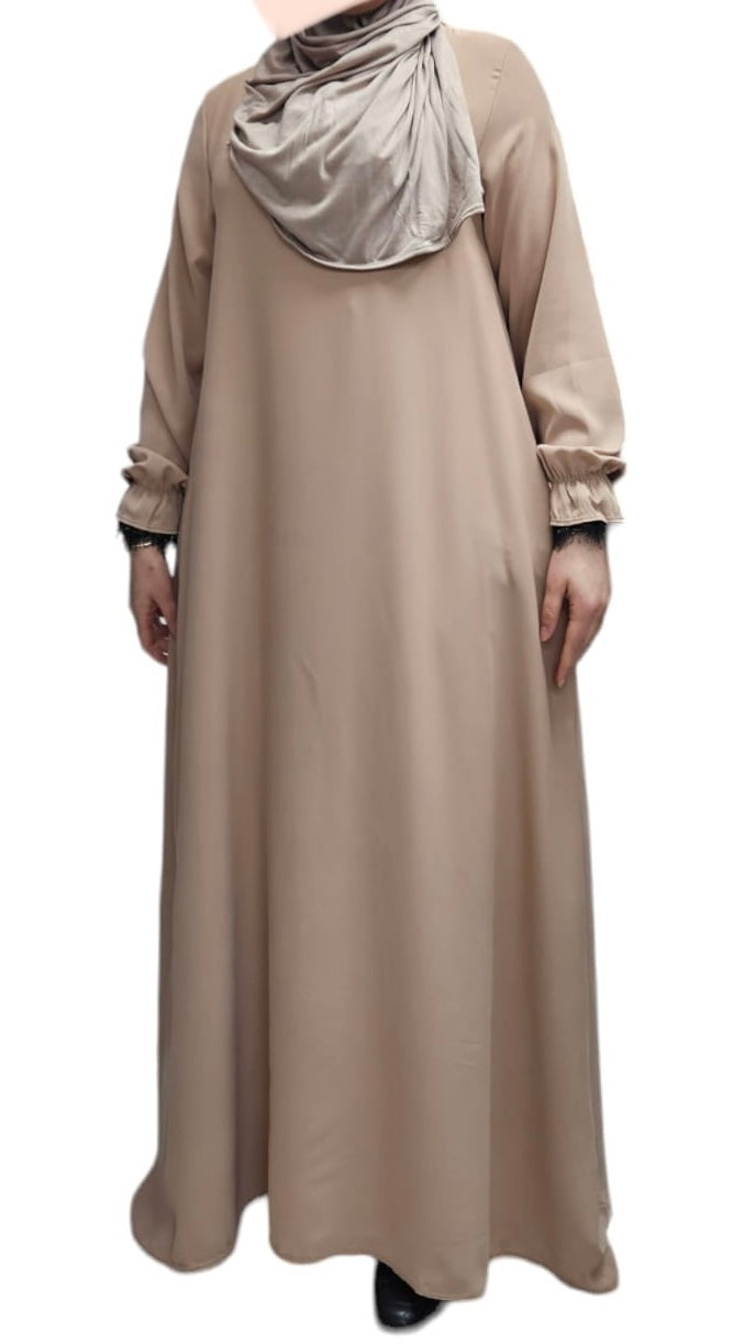 Soepele Abaya met Kant