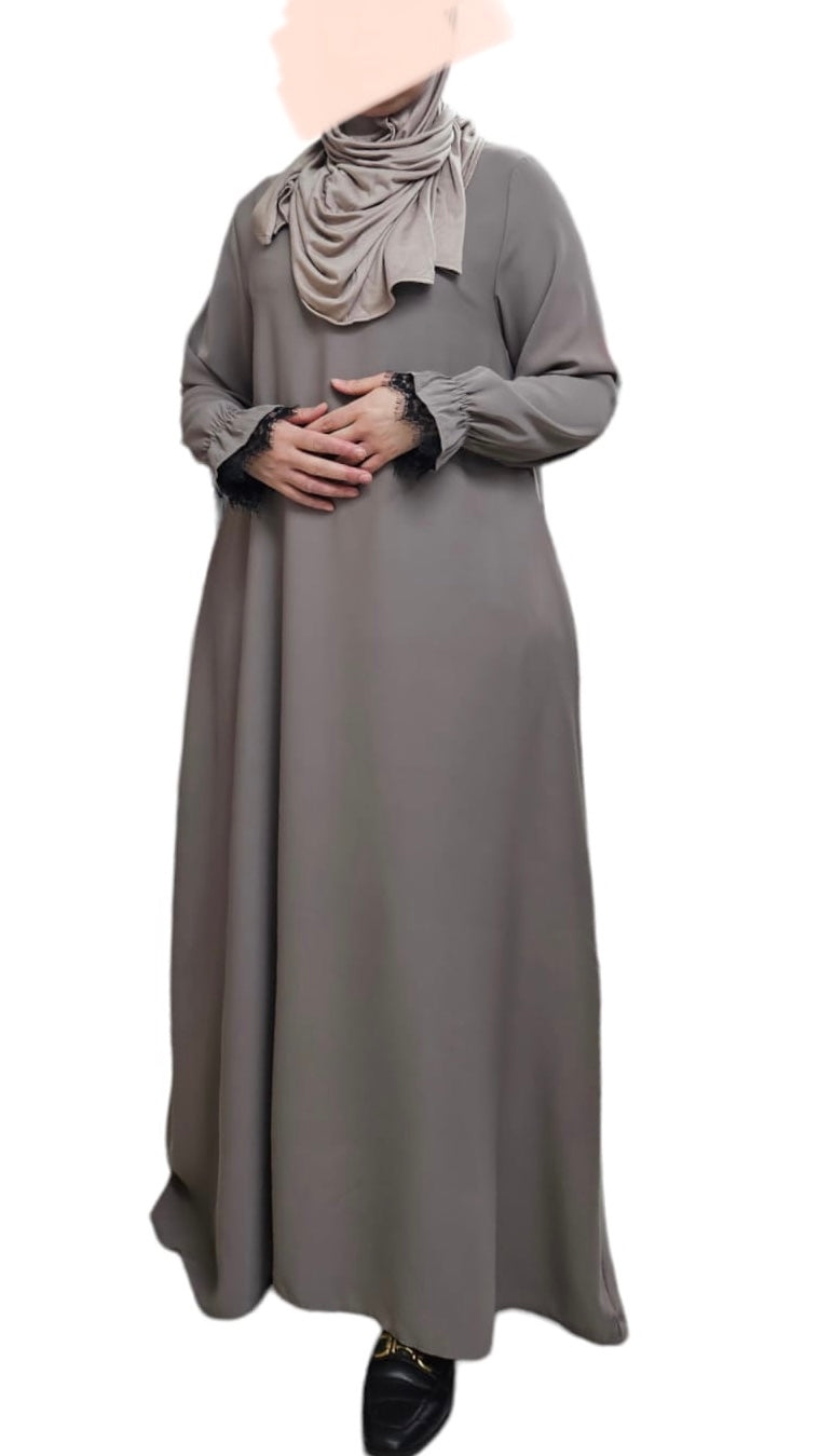 Soepele Abaya met Kant