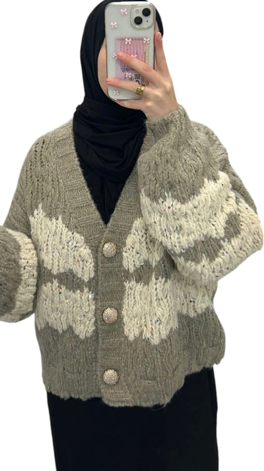 Vest Soukayna - Taupe