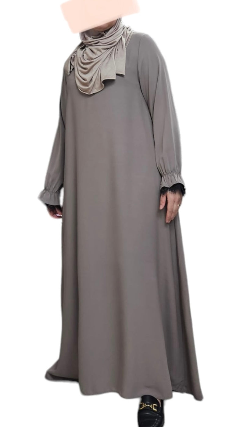 Soepele Abaya met Kant