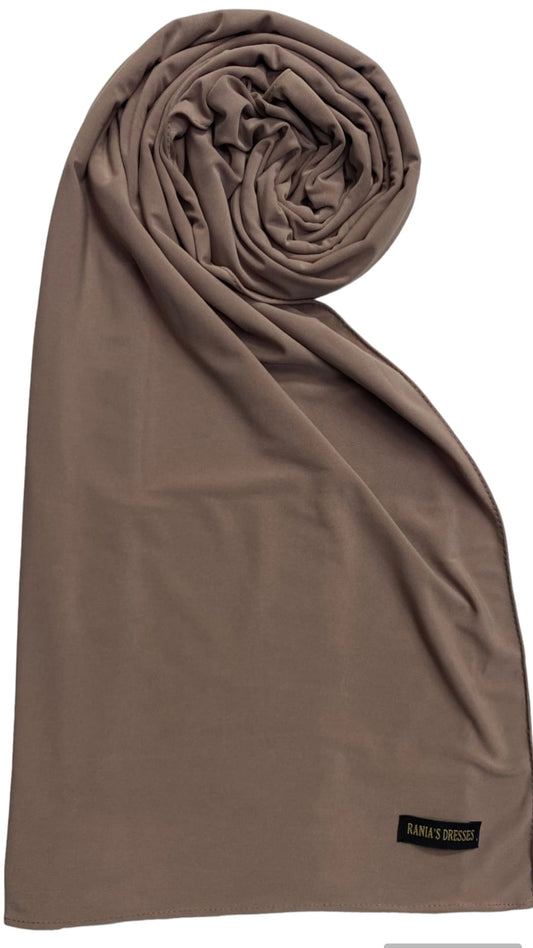 Premium Jersey Sjaal Taupe